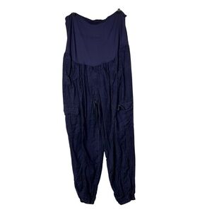 Whoa, Wait Eclipse Purple Cargo Jogger Maternity Pants M